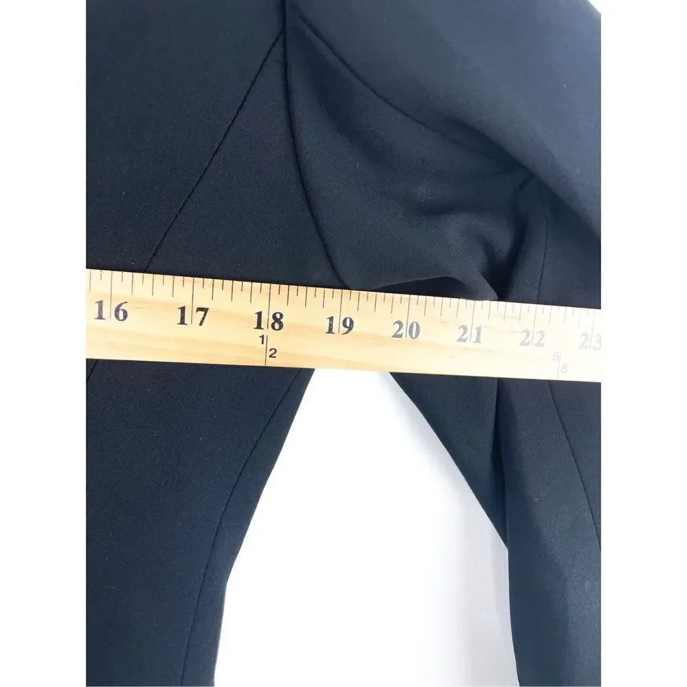 Lafayette 148 NY Single Button‎ Cropped Black Blazer Size 6